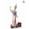 Image 5 : Vintage Porcelain Figurine Of A Thai Ballerina ,  M. Salvestrini / Dear 12''INCHES IN HEIGHT
