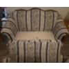 Image 2 : Fabric Patterned Vintage Love Seat By: Palliser, Design: Rose Garden Cobalt -  60W, 36D, 32T