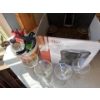 Image 1 : Bar Supplies Glasses 6 Wine Glasses 6 Martini Glasses With 2 Toilet Bowl Shot Glasses 