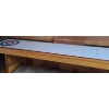 Image 2 : Vintage Home Made Shuffleboard Table 128 W, 33 D, 34 T and Scorekeeper Board