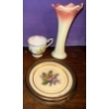 Image 4 : Vintage Items- Nesting Measuring Cups, Vase, Tea Cup & Yardley Box