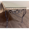 Image 6 : Yard & Outdoor Coffee Table Style wicker Table w/ Sculpted Home Decor Items