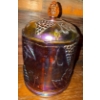 Image 1 : Indiana Carnival Glass Harvest Grape Cannister Jar - Contemporary Carnival Glass