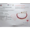 Image 3 : Silver Ruby gemstone Bracelet 10.7 ct Certified  ($13,155 Appraisal)