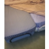 Image 5 : Vintage Headboard w/ Two Twin Mattress 62 W, 88 D, 56 T- Bedding Included 