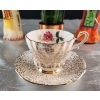Image 4 : 2 Geisha Dolls, Queen Anne Teacup and Saucer, and A Vintage Reuge Musical Lantern Decanter