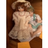 Image 5 : Porcelain Dolls Collection, 4 Pcs, Incl. Gibson Girls, Ashton Drake Boy & Dog 