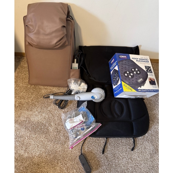 Magic Massage Collection - Electric Chair Pad Handheld Massager & More