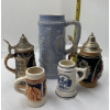 Image 1 : Set of Various Beer Steins, West Germany 