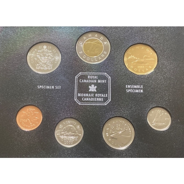2003 Canadian Specimen Set