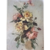 Image 1 : Yellow & Pink Roses Print (10" x 13" Before Frame)