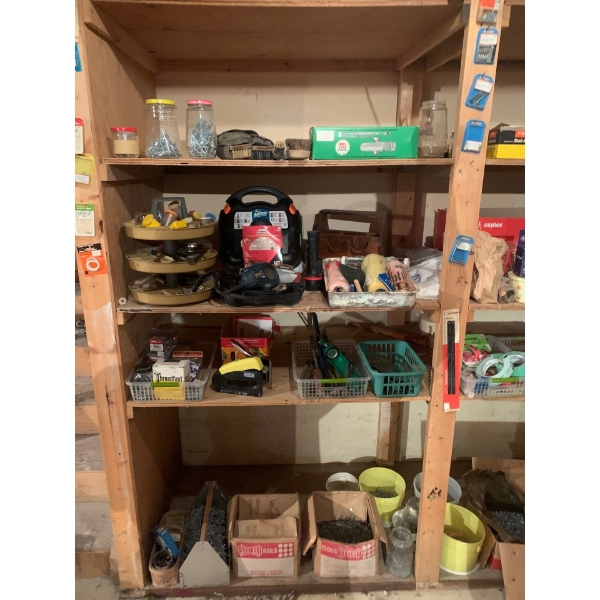 Garage Lot, Tools, 300 pounds of Nails, Painting Supplies, Drywall Supplies, Everything You Could Ne