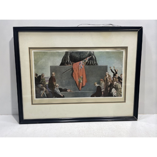 Byam Shaw, The Flag 19Wx10H - Damaged Frame
