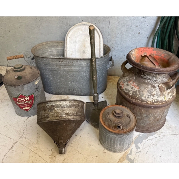 Antique Jugs, Shovel and More 