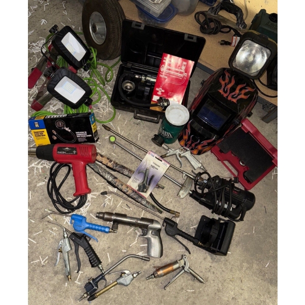 Pneumatic Tools Welding Helmet Work Lights Pressurized Cooling System & More