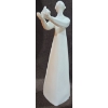 Image 4 : 2 White Royal Doulton Figurines (1987 Thankful HN 3129 & 1977 Peace HN 2470) 8" Tall