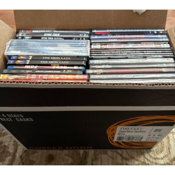 Popular DVDs Box Collection - Spiderman, Matrix, Lord of the Rings, Unopened Star Trek, Much More 