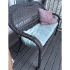 Image 3 : 2 Well Loved Canvas Breton All Weather Wicker Outdoor Patio Loveseats