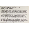 Image 3 : 1998 Canadian 50-Cent Sterling Silver Coin From The "Canadian Sports Firsts" 92.5% Silver 9.3 Grams