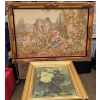 Image 1 : Framed Wall Art Including Tapestry and Floral Print