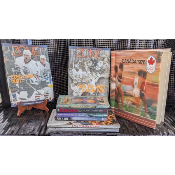 Books, Magazines, and Memorabilia Including Sports and Recipes