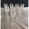 Image 1 : Set of 8 Vintage Godinger Champagne Flutes in Dublin Pattern