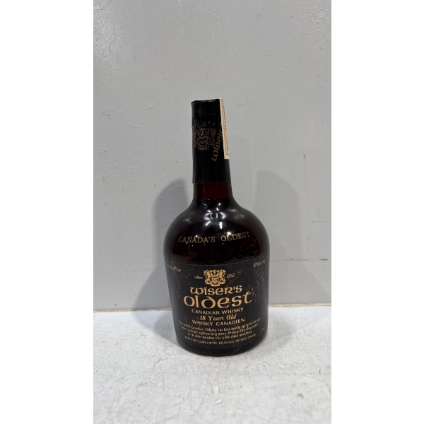 Wiser's Oldest Canadian Whisky 710ml - Sealed 1959