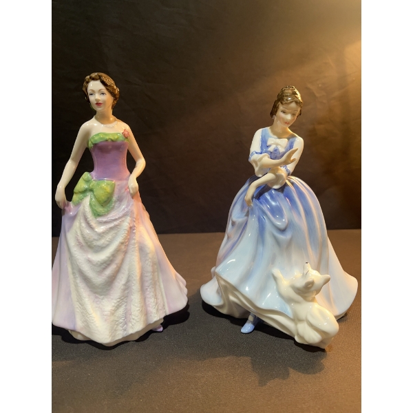Royal Doulton Figurines 'Lorraine' & 'Jessica