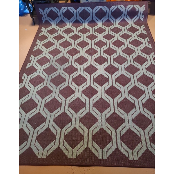 Geometric Pattern Indoor/ Outdoor Rug 117 L, 88 W