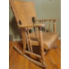 Image 3 : Early 1900s Victorian Oak Rocking Chair - 29T Antique