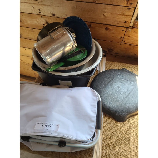 Picnic Cooler Bag, Kettle, Enamel Pot and more