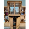 Image 4 : Vintage 1970s teak shelving unit comes in three pieces with easy roll shelving and tons of storage s