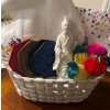 Image 5 : Vintage Linens Featuring Embroidery & Cross Stitch Pottery Sauce Cups Porcelain Tea Pot & More 