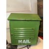 Image 3 : Green Metal Mailbox and Spinning Wheel Lamp