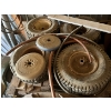 Image 3 : Tires and stacked wood 4x4 /4x6 mini motor and extension cord 