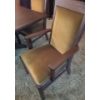 Image 2 : Dining Table 95 W, 46 D, 28 T  Includes: 2 Arm Chairs 22 W, 20 D, 38 T and 6 Side 19 W, 19 D, 38 T