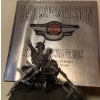 Image 1 : Harley Davidson Hard Cover Book w/ Hog Figurine 9L