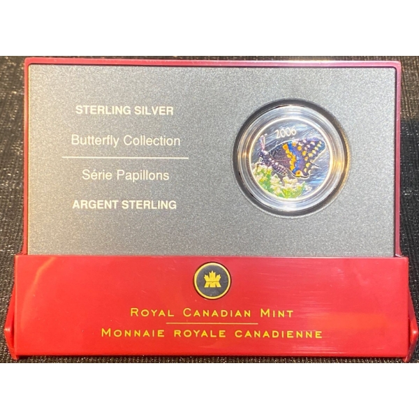 2006 Canadian 50-Cent Short-Tailed Swallowtail Butterfly 92.5% Silver 9.3 Grams