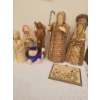 Image 1 : Straw and Wooden Religious Figurines with wooden Wall Hanging