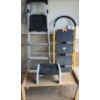 Image 1 :  Utility: 3 Step Ladder w/Platform,  4 Step Ladder, Mini Stool and Wooden Bench 38 W, 14 D, 16 T 
