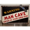 Image 6 : Crazy Sign Man Cave Funny Garage Decor For Men w/Assortment Of Knives 