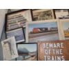 Image 6 : Collection of Train Wall Decor.  Along the Line Train Print 25 w, 33 h