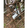 Image 2 : Vintage Garden Harrow Rusted Metal Frames and Wire Mesh Rolls