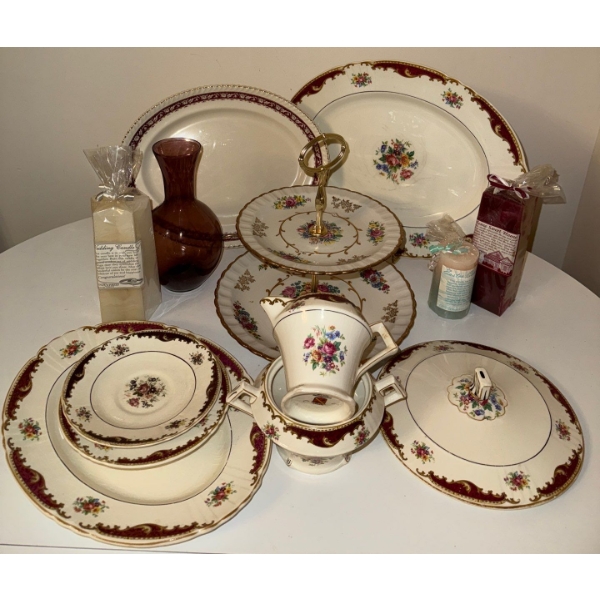 Dinnerware By Myott Staffordshire in the "Dorothy" Pattern  Made in England