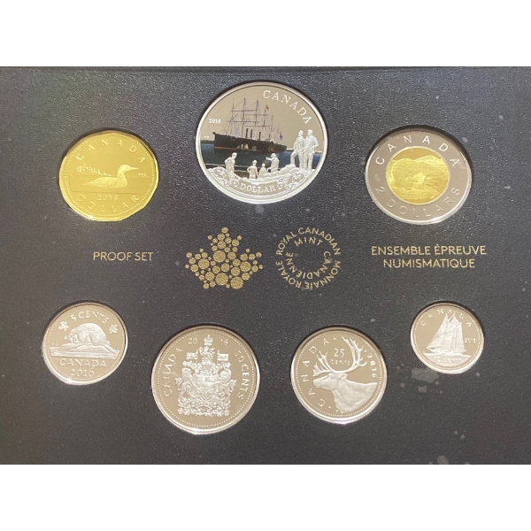 2016 Transatlantic Cable Proof Set With Fine Silver Dollar 23.17 Grams