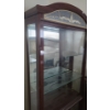 Image 2 : Display Cabinet w/ Mirrored Back and Glass Door 32 W, 14 D, 76 T