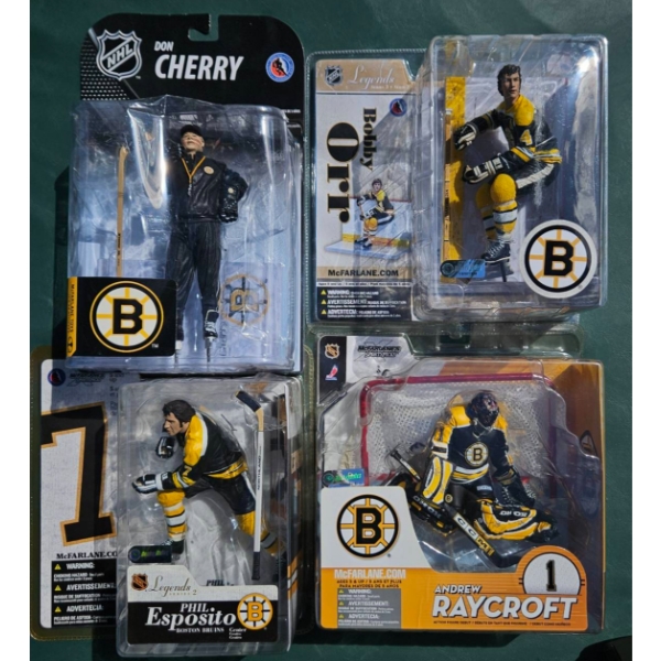 McFarlane NHL Boston Bruins Legends Figure Lot (4)