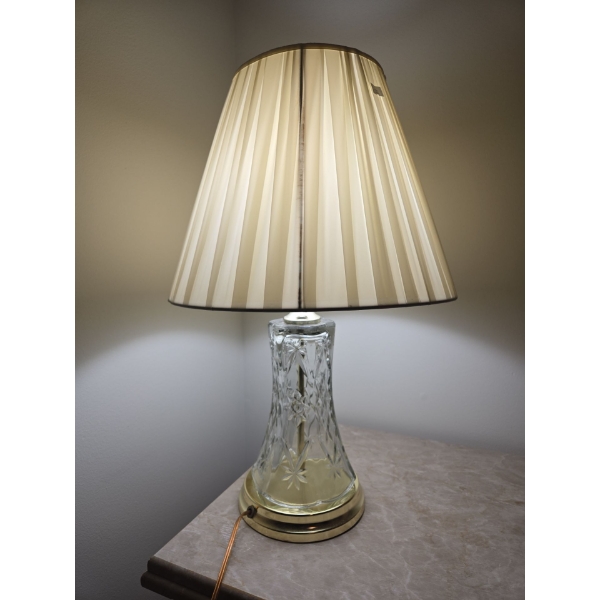 Glass Matching Bedside Lamps 22T