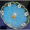 Image 2 : Tiffany Style Baby Blue Handmade Lamp Shade