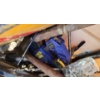 Image 5 : Beige Bin of Tools and Hardware Incl: Bolt Cutters, Cotter Pins, Wrench, Quick Clamp and More! (2nd)